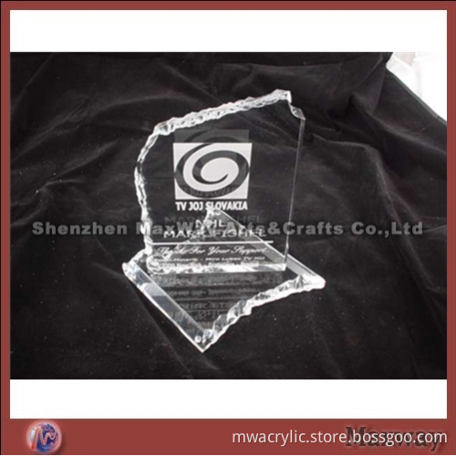 Transparent Acrylic Custom Made Award